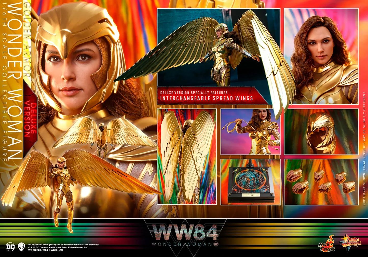 GOLDEN ARMOR WONDER WOMAN (DELUXE) Sixth Scale Figure By Hot Toys