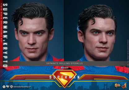 Superman (2025) & Krypto Sixth Scale Figure Set By Hot Toys
