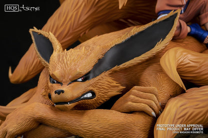 Naruto and Kyubi Statue by Tsume