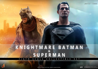 KNIGHTMARE BATMAN AND SUPERMAN Sixth Scale Figure Set By Hot Toys