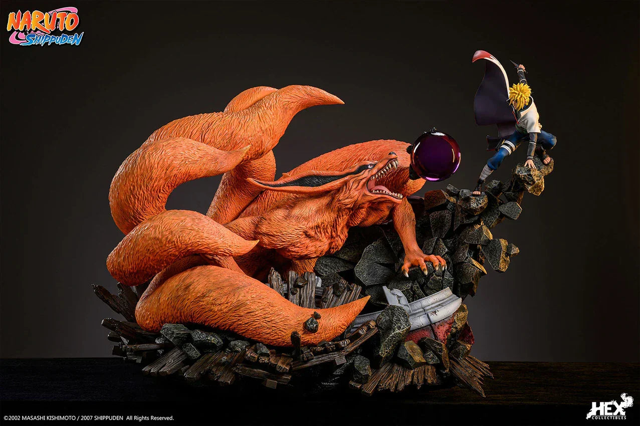 NAMIKAZE MINATO VS KURAMA Statues by HEX Collectibles