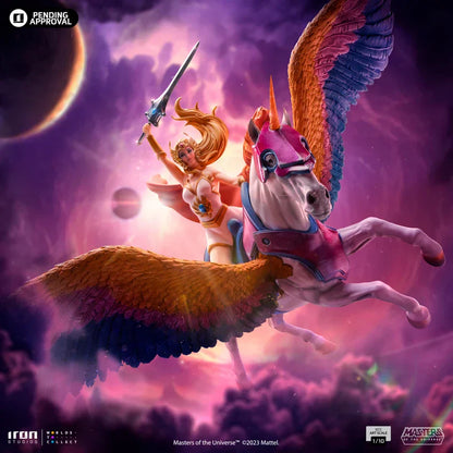 SHE-RA AND SWIFT WIND DELUXE 1:10 Scale Statue by Iron Studios