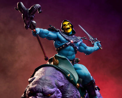 Skeletor & Panthor Classic Deluxe Statue By Tweeterhead