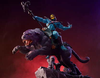 Skeletor & Panthor Classic Deluxe Statue By Tweeterhead