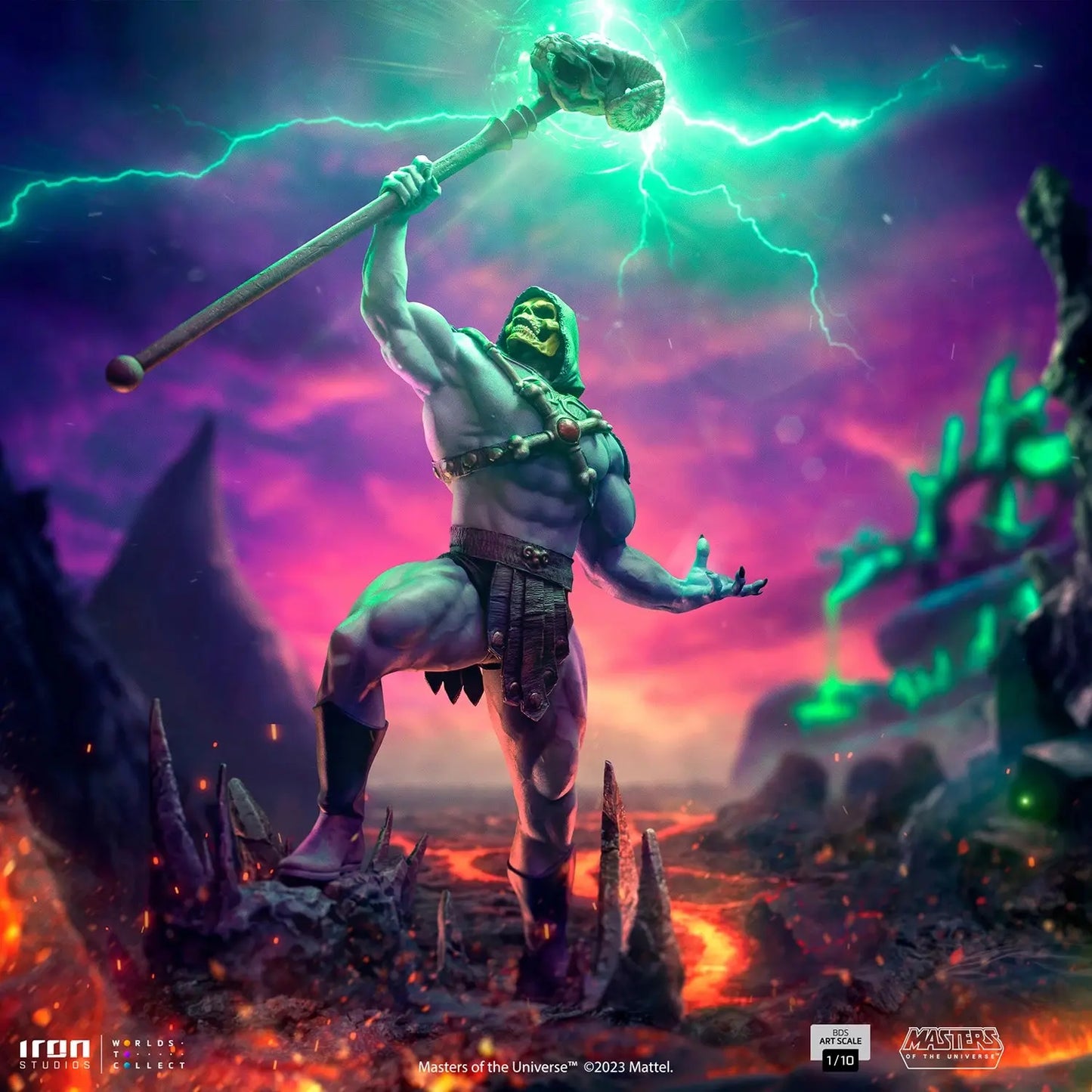 Skeletor Masters of the Universe Art Scale 1/10 Statue By Iron Studios