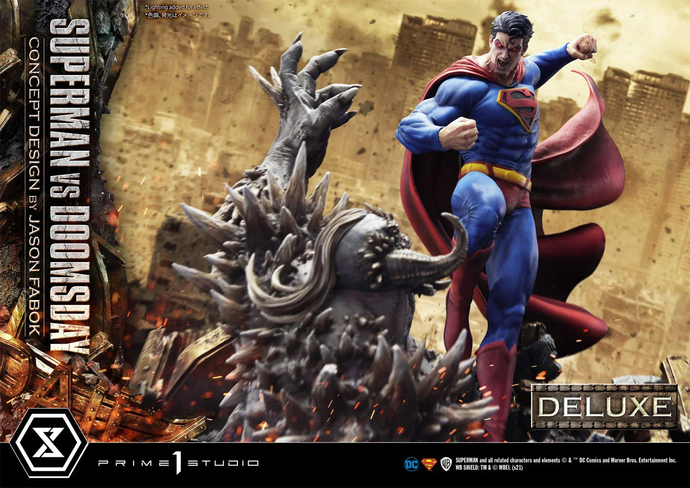 SUPERMAN VS DOOMSDAY (DELUXE VERSION) Statues by Prime 1 Studio