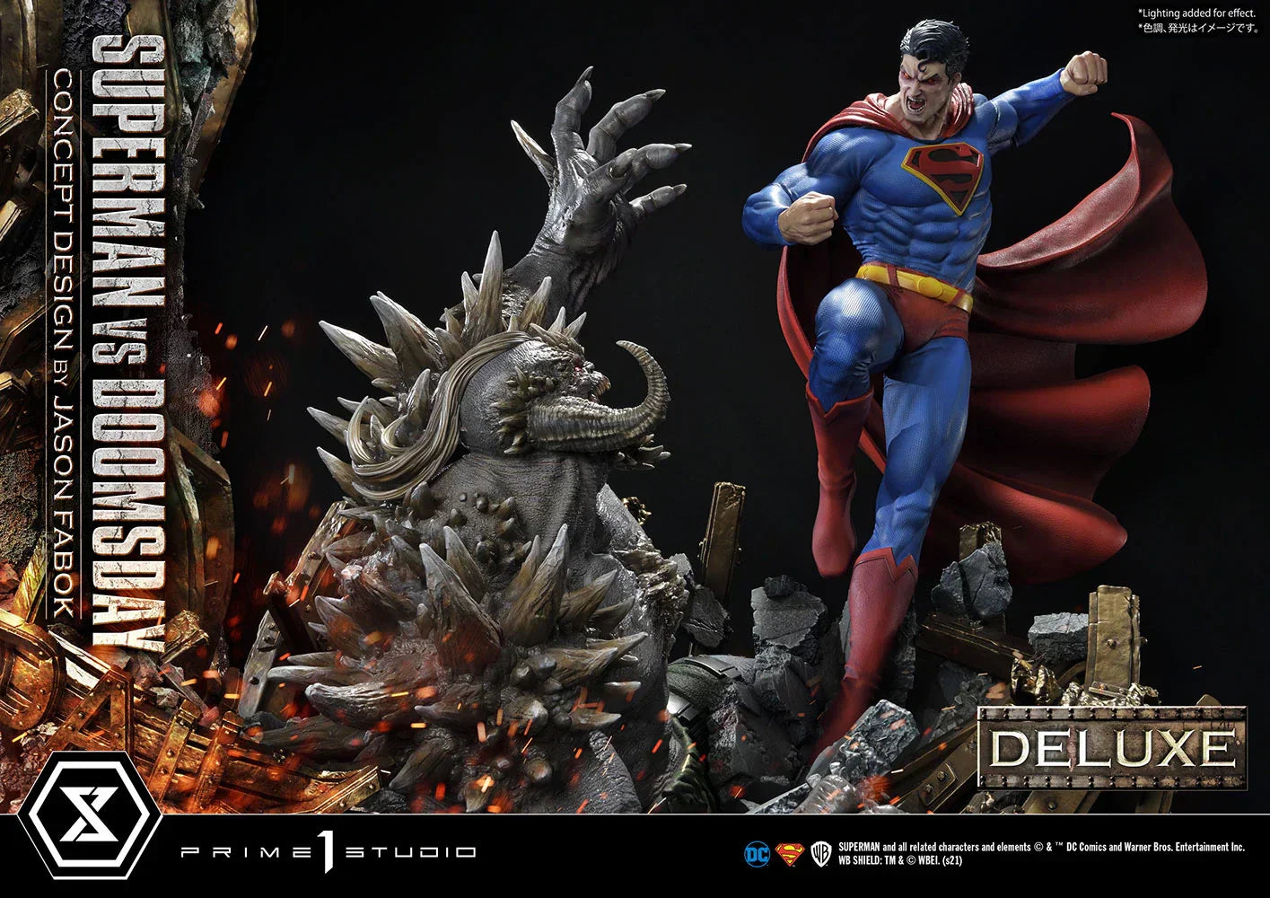 SUPERMAN VS DOOMSDAY (DELUXE VERSION) Statues by Prime 1 Studio