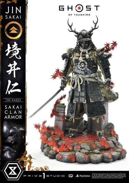 Ghost of Tsushima Jin Sakai The Ghost Sakai Clan Armor Statue by Prime1 Studio