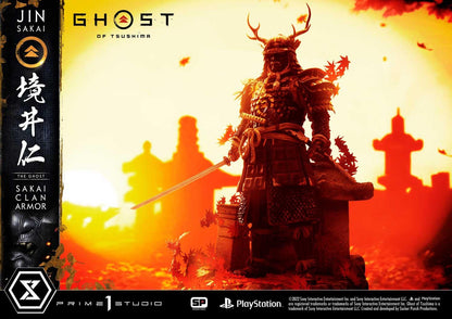 Ghost of Tsushima Jin Sakai The Ghost Sakai Clan Armor Statue by Prime1 Studio